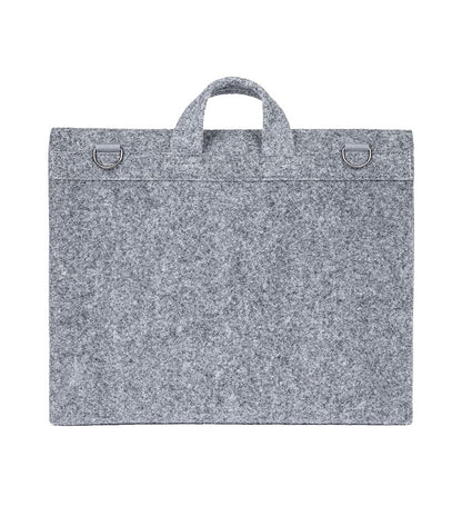 Briefcase for 15" laptop - Grey, a sleek, eco-friendly accessory for modern professionals. Handmade in Europe with attention to detail.