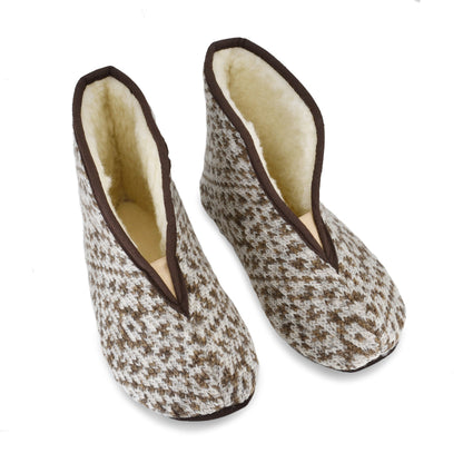 Lambswool slippers Trolla - Beige