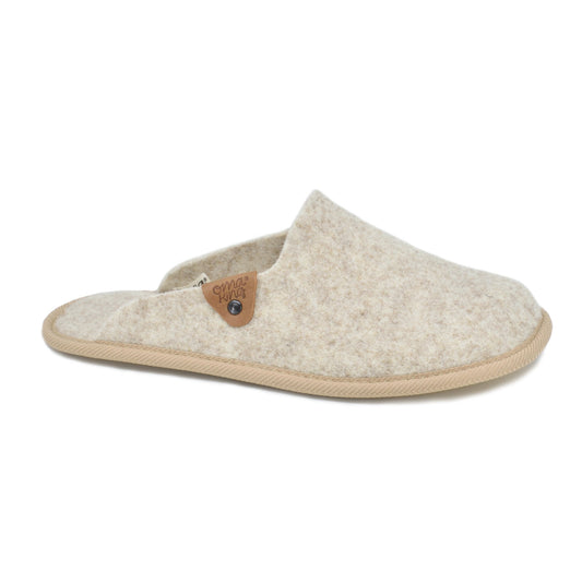 Natural felt slippers Pelsi - New Beige