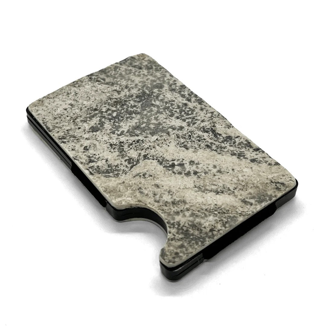 Marble Card Holder with RFID Blocking - Marine Marble