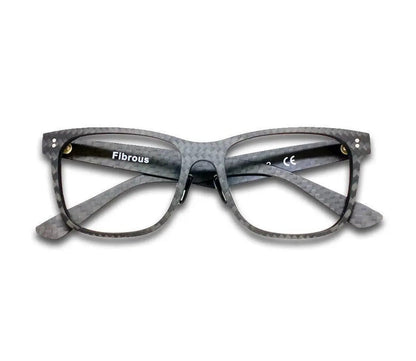 A pair of carbon fiber wayfarer glasses for prescription, without lenses. High-strength, lightweight, and stylish. Perfect for men's accessories.